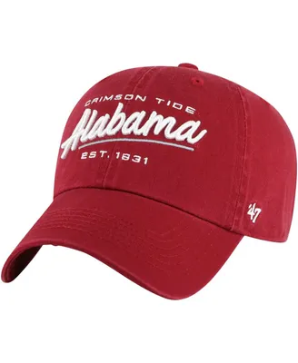 Women's '47 Brand Crimson Alabama Crimson Tide Sidney Clean Up Adjustable Hat