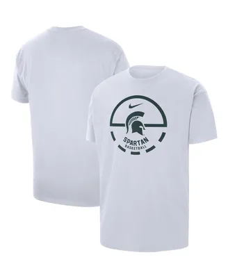Men's Nike White Michigan State Spartans Free Throw Basketball T-shirt