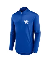 Men's Fanatics Royal Kentucky Wildcats Quarterback Mock Neck Quarter-Zip Top