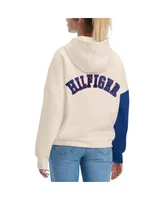 Women's Tommy Hilfiger Cream, Royal New York Giants Harriet Pullover Hoodie