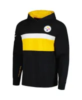 Men's Tommy Hilfiger Black Pittsburgh Steelers Morgan Long Sleeve Hoodie T-shirt