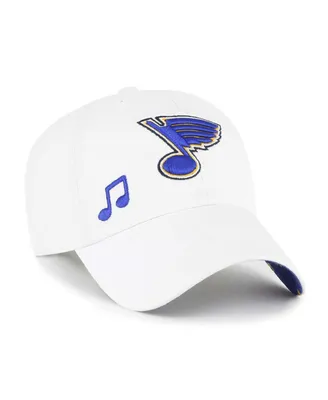 Women's '47 Brand White St. Louis Blues Confetti Clean Up Adjustable Hat