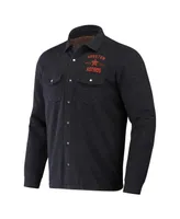 Men's Darius Rucker Collection by Fanatics Black Houston Astros Ringstop Full-Snap Shacket