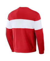 Men's Darius Rucker Collection by Fanatics Red St. Louis Cardinals Stripe Pullover Sweatshirt