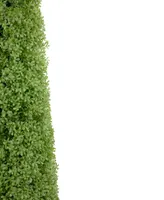 4' Artificial Boxwood Cone Topiary Tree with Round Pot Unlit