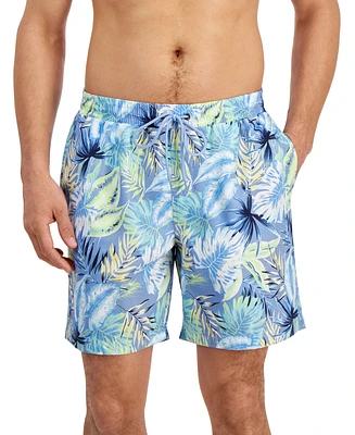 Club Room Men's Bello Floral-Print Quick-Dry 7" Swim Trunks, Created for Macy's