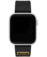 kate spade new york Women's Black Nylon Band for Apple Watch, 38, 40, 41, 42, 44, 45, 49mm