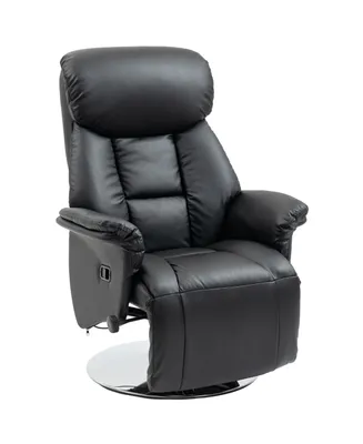 Homcom Adjustable Swivel Recliner Chair with Padded Arms