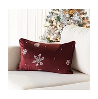 Falling Snow Pillow