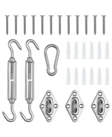 Triangle Sun Shade Sail Hardware Kit 304 Anti-Rust Stainless Steel Turnbuckle