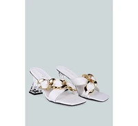 Women's Wandy Link Chain Embellished Sandals