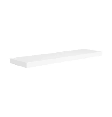 Floating Wall Shelf White 35.4"x9.3"x1.5" Mdf