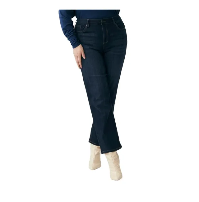 Molly & Isadora Women's High Rise Slim Fit Bootcut Jeans - Medium