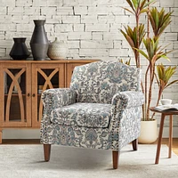 Gianluca Traditional Armchair with Nailhead Trims
