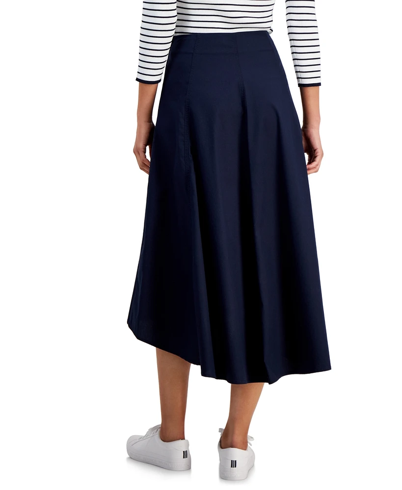 Nautica Jeans Women's High-Low Midi Skirt