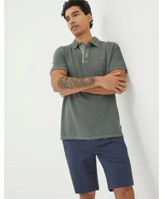 Fat Face Men's Organic Cotton Fine Stripe Polo Shirt