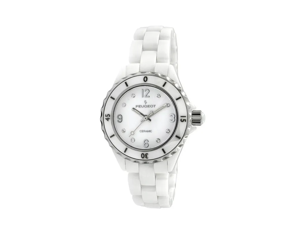 Coronada Gloss White Watch | Women's Ceramic Watches | MVMT