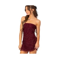 Women's Rinna ruffle mini dress