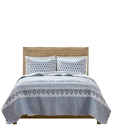 Madison Park Delaney 100% Cotton Reversible -Pc. Quilt Set