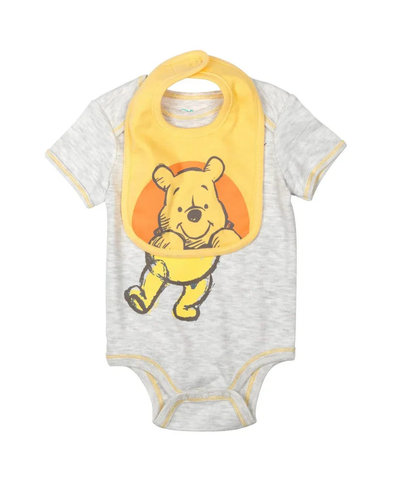 Disney Winnie The Pooh Babies Layette Set: Bodysuit Pants Bib Hat Infant Boys