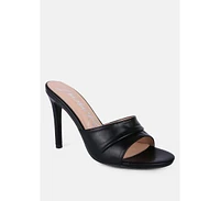 3Rd Divorce Wide Strap Casual High Heels