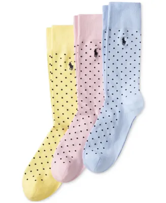 Polo Ralph Lauren Dotted Dress Socks - 3-Pack