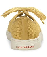 Lucky Brand Women's Lisia Cutout Tie Fabric Sneakers