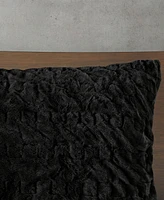 Madison Park Blair Ruched 3-Pc. Faux Fur Comforter Set