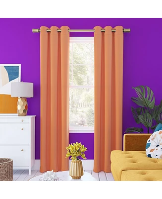 Sun Zero Harper Bright Vibes 100% Blackout Grommet Curtain Panel