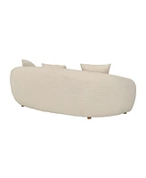 Molly 96.5" Upholstered Curved Sofa