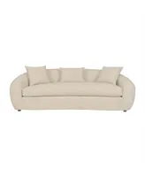 Molly 96.5" Upholstered Curved Sofa