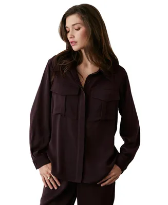 Crescent Women's Abella Utility Blouse Top