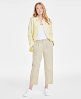 On 34th Women's Pleated Chino Ankle Pants, Created for Macy's