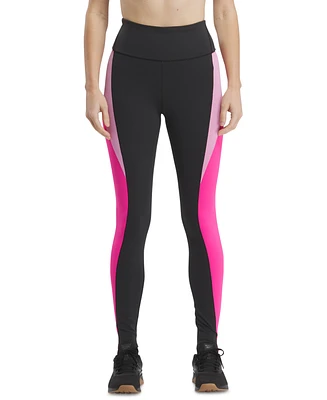 Reebok Women's Active Lux High-Rise Colorblocked Tights