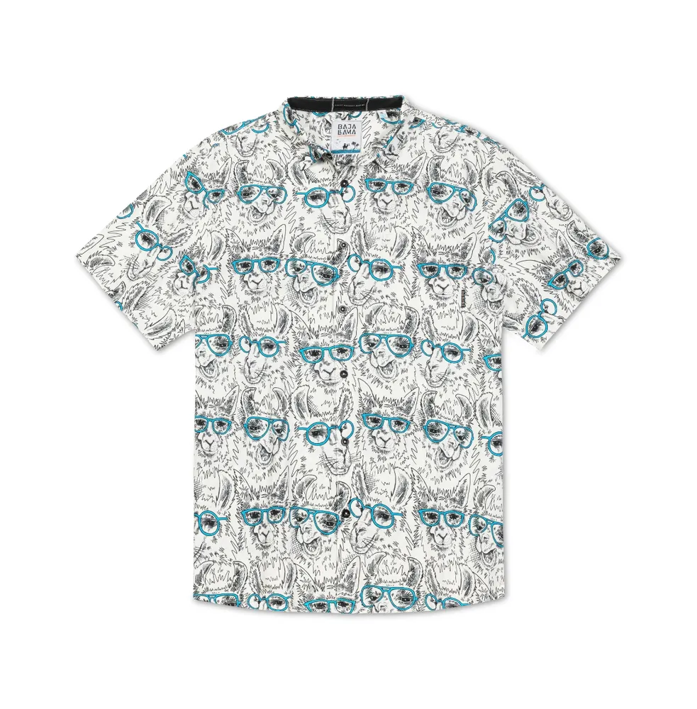 Baja Llama Men's M.d. - 7-seas Button Up Shirt