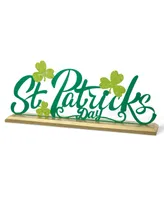 Glitzhome 16" L St. Patrick's Metal Table Decor