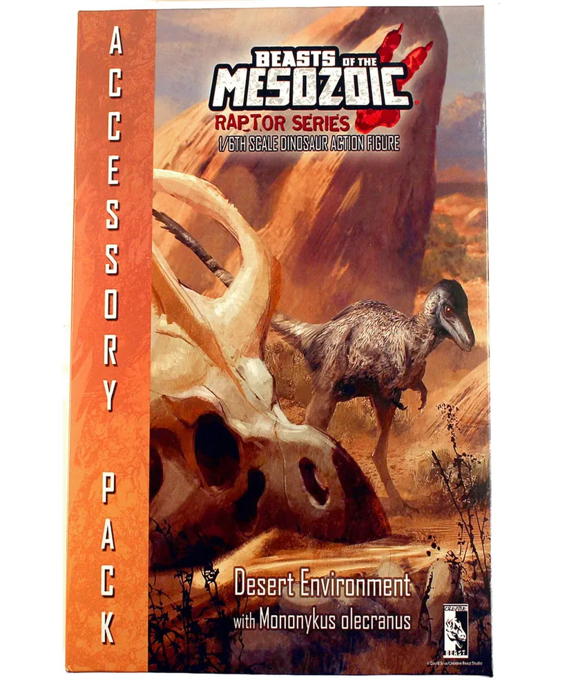 Beasts of the Mesozoic Desert Environment with Mononykus O. Figure Set