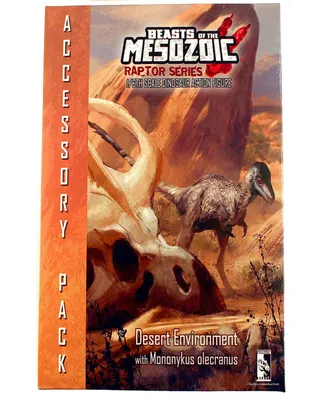 Beasts of the Mesozoic Desert Environment with Mononykus O. Figure Set