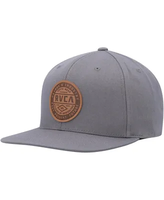 Men's Rvca Gray Standard Issue Snapback Hat