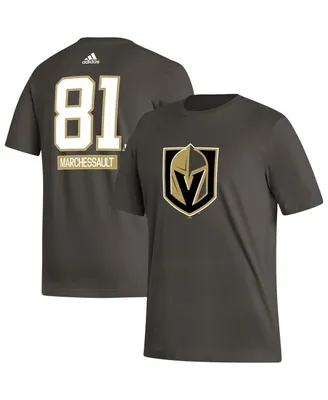 Men's adidas Jonathan Marchessault Gray Vegas Golden Knights Fresh Name and Number T-shirt
