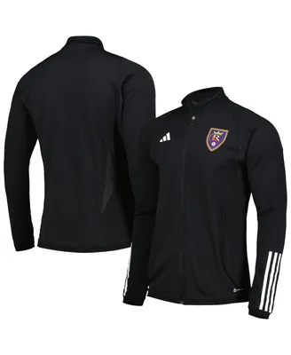 Men's adidas Black Real Salt Lake 2023 On-Field Aeroready Full-Zip Training Top