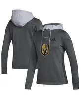 Women's adidas Gray Vegas Golden Knights Refresh Skate Lace Aeroready Pullover Hoodie