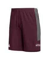 Men's adidas Maroon Mississippi State Bulldogs Aeroready Shorts