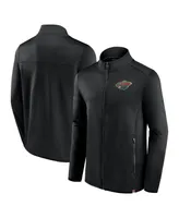 Men's Fanatics Black Minnesota Wild Authentic Pro Full-Zip Jacket