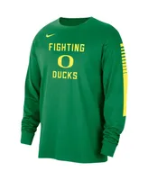 Men's Nike Green Oregon Ducks Slam Dunk Long Sleeve T-shirt