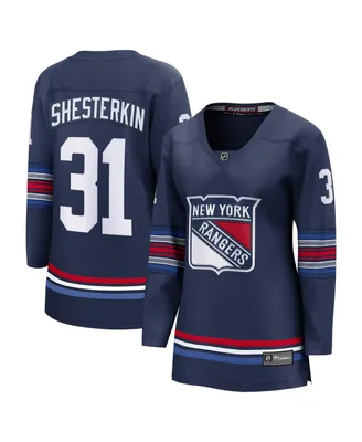Women's Fanatics Igor Shesterkin Navy New York Rangers Alternate Premier Breakaway Player Jersey