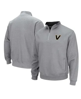 Men's Colosseum Heather Gray Vanderbilt Commodores Tortugas Quarter-Zip Jacket