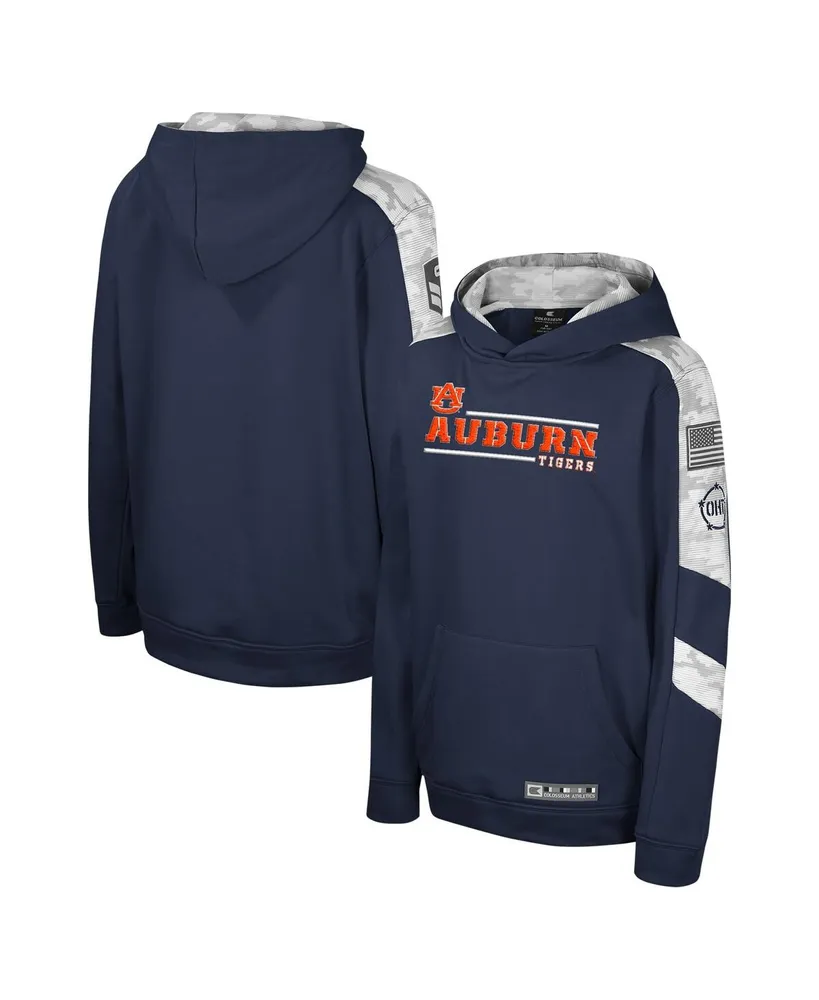 Big Boys Colosseum Navy Auburn Tigers Oht Military-Inspired Appreciation Cyclone Digital Camo Pullover Hoodie