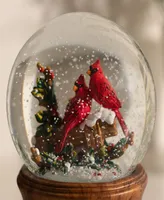 Ashfield & Harkness Woodland Cardinal Pair Snow Globe