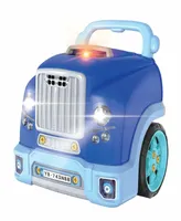 The Bubble Factory Blue Motor Car Engine Workshop